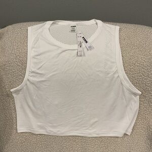 PINK Victoria's Secret White Muscle Tee
